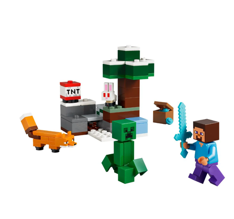  [CÓ HÀNG] LEGO 21583 Steve's Taiga Adventure Minecraft Cuộc Phiêu Lưu Rừng Taiga Của Steve 