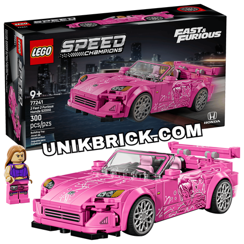  [CÓ HÀNG] LEGO 77241 2 Fast 2 Furious Honda S2000 Speed Champions Siêu Xe Hồng 