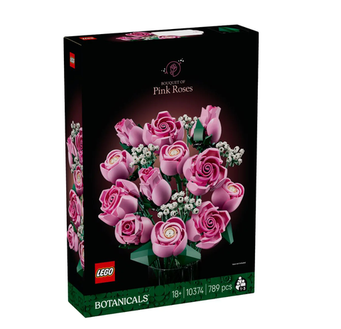  [CÓ HÀNG] LEGO BOTANICALS 10374 Pink Roses Flower Đồ Chơi Lắp Ráp Bó Hoa Hồng Màu Hồng 