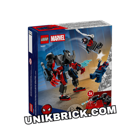  [CÓ HÀNG] 76337 LEGO Miles Morales Mech vs. Spider-Man 2099 Marvel Lắp Ráp Người Máy Người Nhện 