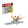 [CÓ HÀNG] 30649 LEGO Ice Dragon Creature Ninjago Polybag Túi Lắp Ráp Sinh Vật Rồng Băng Huyền Thoại