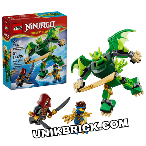  [CÓ HÀNG] 71862 LEGO Lloyd's Dragon Mech Battle Pack Ninjago Robot Rồng Chiến Đấu Của Lloyd 