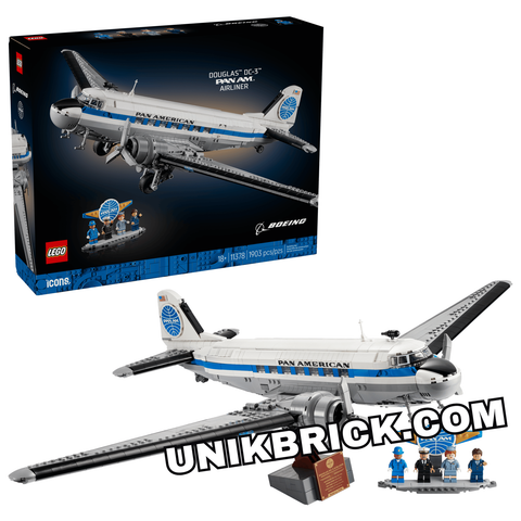  [HÀNG ĐẶT/ ORDER] 11378 LEGO Douglas DC-3 PAN AM Airliner Icons Máy Bay Hàng Không Huyền Thoại 