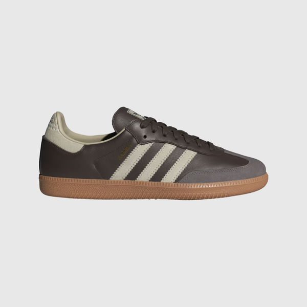 [GIÁ TÙY SIZE] GIÀY ADIDAS SAMBA OG “BROWN PUTTY GREY GOLD METALLIC” - ID1481