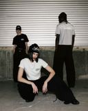  Áo Thun [Nữ] Badblood - [w-tee25-030] Mystic 1/2 Print T-Shirt Slim Fit Black 