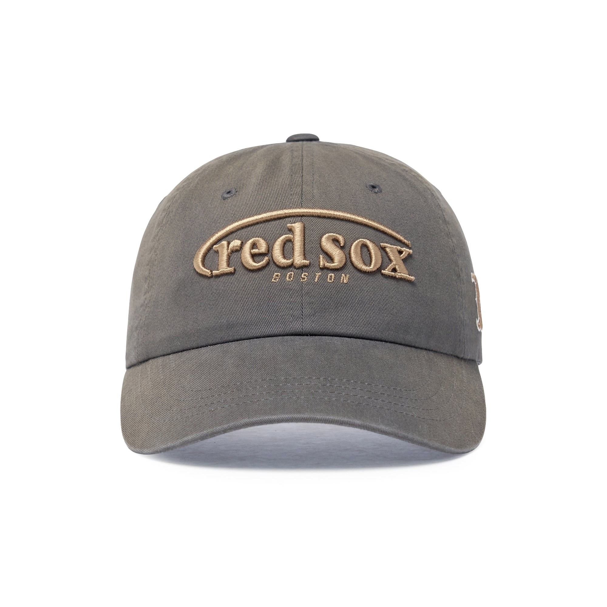  Nón MLB Korea - [Unisex] Vintage Washed Curve Logo Unstructured Ball Boston - 3ACPV076N-43CGS 