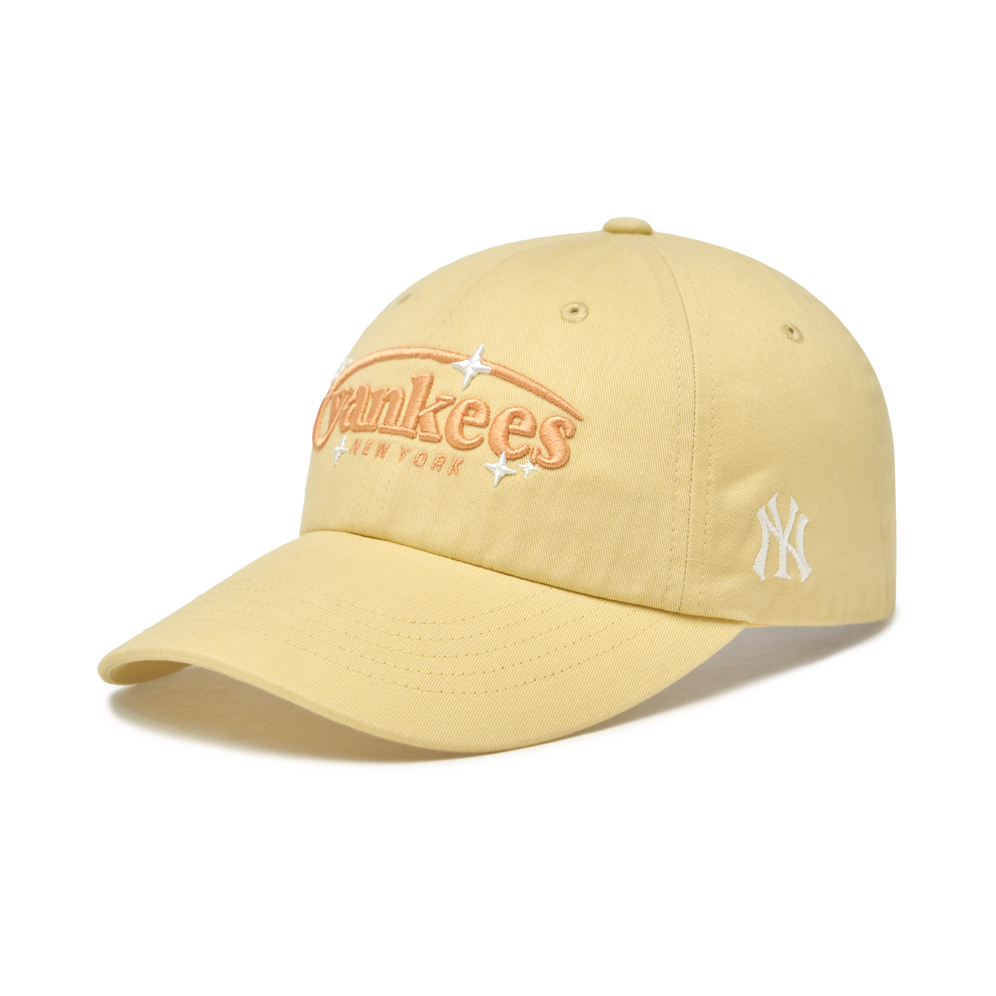  Nón MLB Korea - Cute Pop Unstructured Ball Cap NY Yankees - 3ACPV246N-50YEL 
