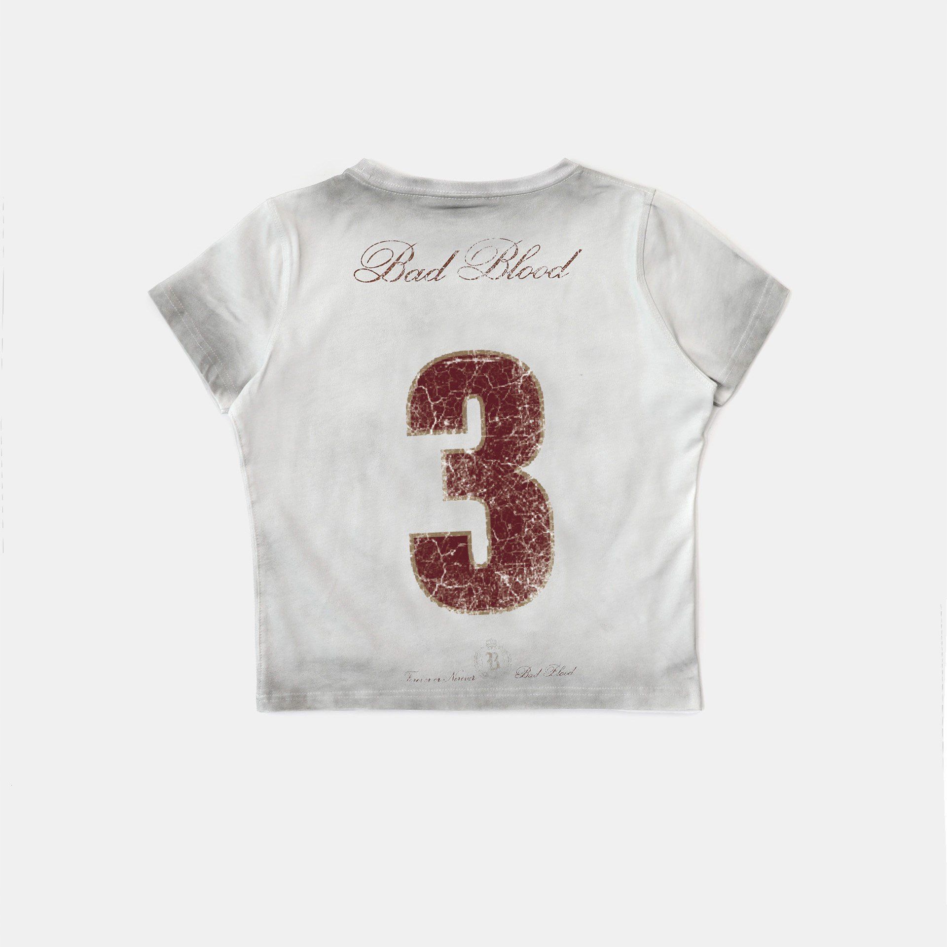  Áo Thun [Unisex] Badblood - [w-tee25-047] Royal Classic T-Shirt White 
