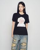  Áo thun [Nữ] ADLV - Acmédelavie Baby Face Cloud Black 