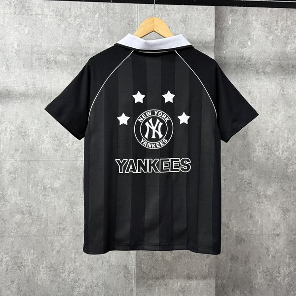 Áo Polo New Era - [Unisex] NY Yankees Jersey Stripe Black - 18978563