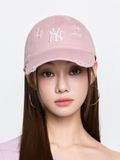  Nón MLB Korea - [Unisex] Damage Washed Unstructured Ball Cap NY Yankees - 3ACPVV34N-50PKM 