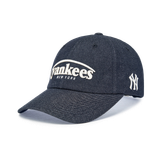  Nón MLB Korea - [Unisex] Vintage Denim Curve Logo Unstructured Ball Cap LA Dodgers - 3ACPV196N-50INS 