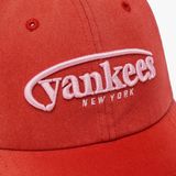  Nón MLB Korea - [Unisex] Vintage Washed Curve Logo Unstructured - 3ACPV076N-50RDD 