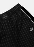  Quần Dài [Unisex] Badblood - [w-pts25-024] Dark Classic Pinstripe Track Pants - Black 