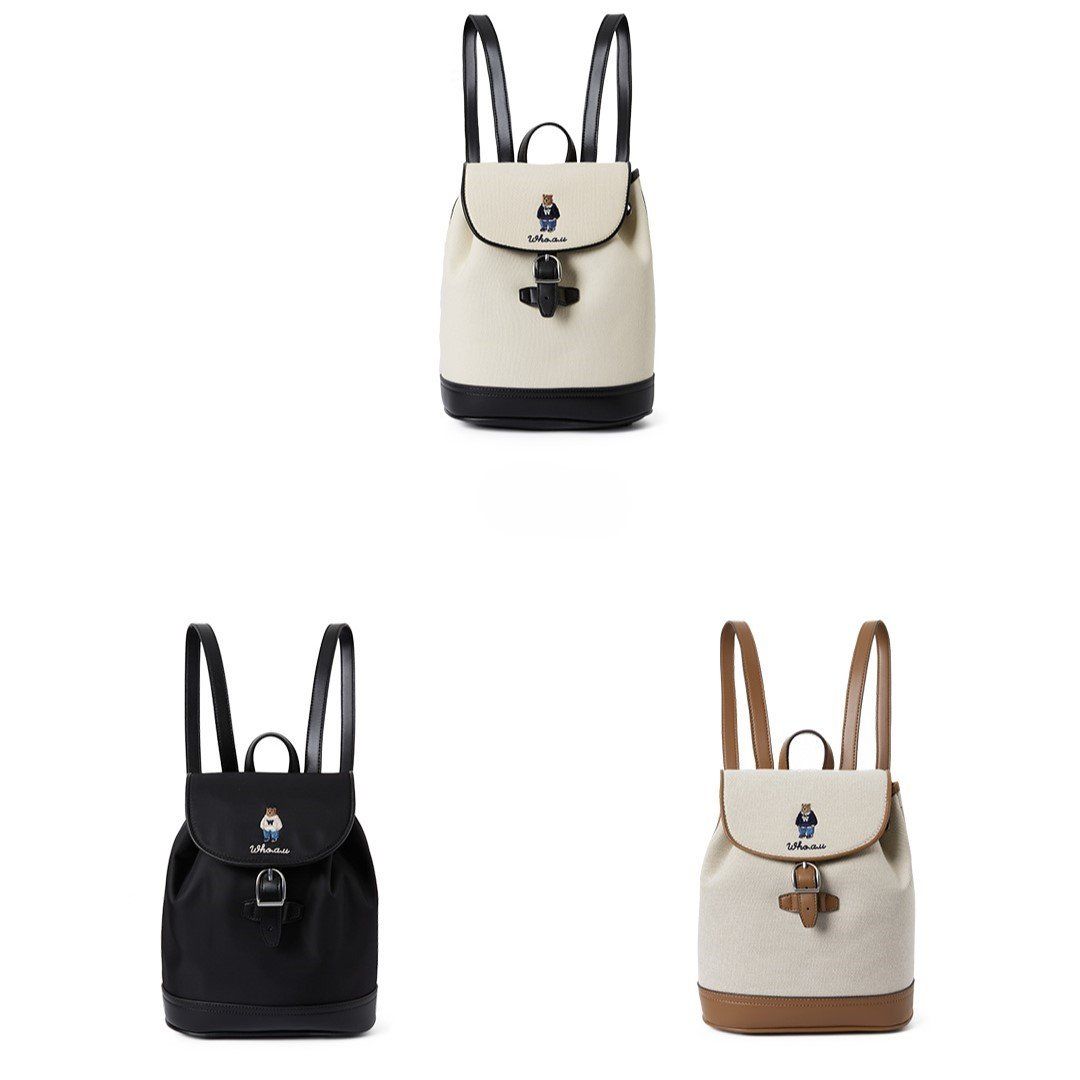  Balo Whoau Korea - Steve Canvas Backpack - WHBGF2211A 