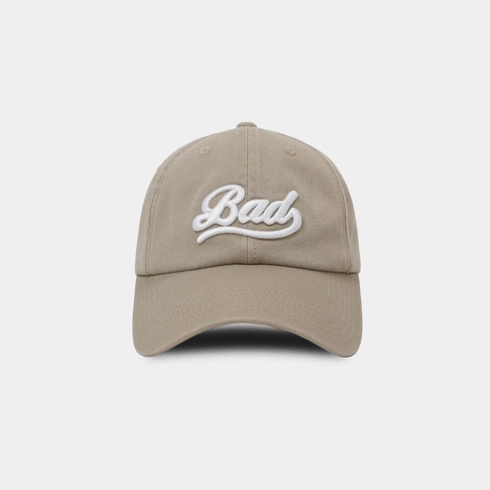  Nón Badblood - [w-hat24-003] Twill Cotton Ball Cap Beige 