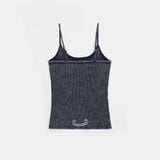  Áo Hai Dây [Nữ] Badblood - [w-tnk25-009] Rusty Denim String Tank Blue 