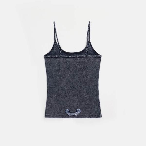 Áo Hai Dây [Nữ] Badblood - [w-tnk25-009] Rusty Denim String Tank Blue
