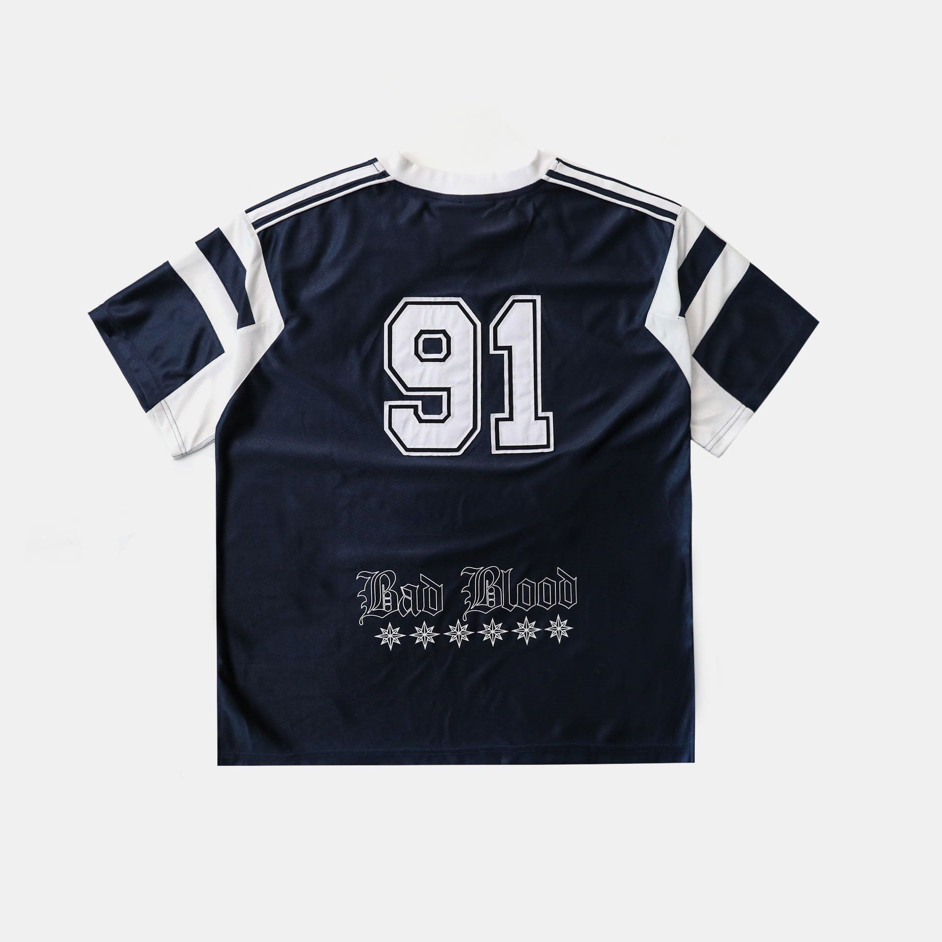  Áo Thun [Unisex] Badblood - [w-tee25-067] Mystic Jersey Short Sleeve Navy 
