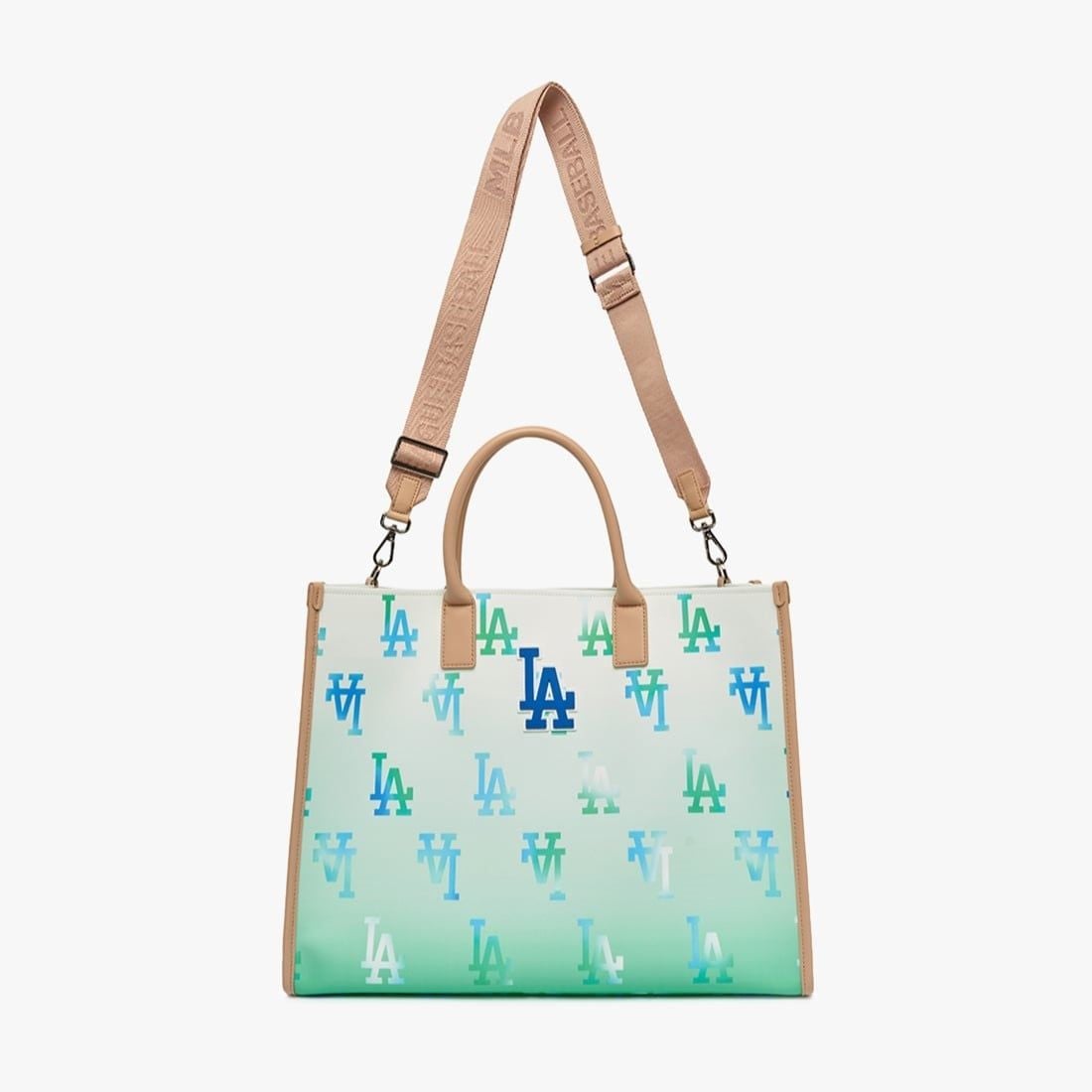  Túi MLB Korea - Gardient Mono Coated Canvas Large Tote NY Yankees - 3AORL0233-07GNL 