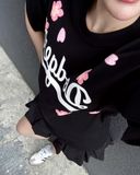  Áo Thun New Era - [Unisex] LA Dodgers Mini Peach Blossom White T-Shirt - 15565227 