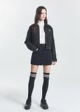  Áo Khoác MLB [Nữ] - Basic Collared Crop Work Jacket NY - 3FJPB0146-50BKS 
