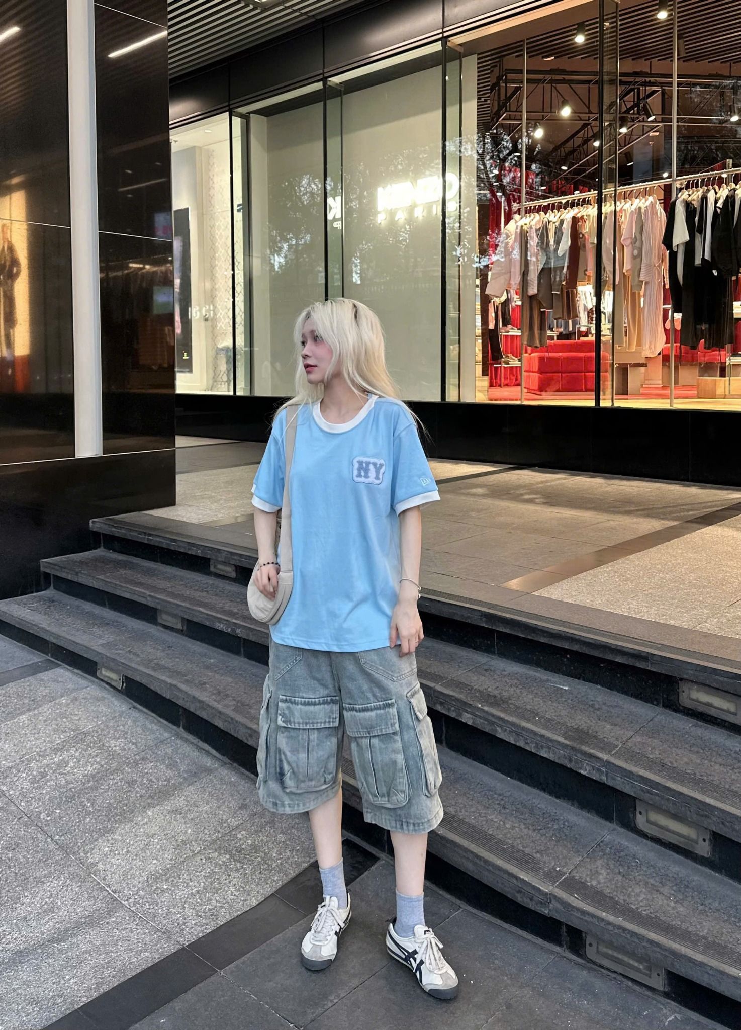  Áo Thun New Era - [Unisex] NY Yankees Japan Words Blue - 14422492 