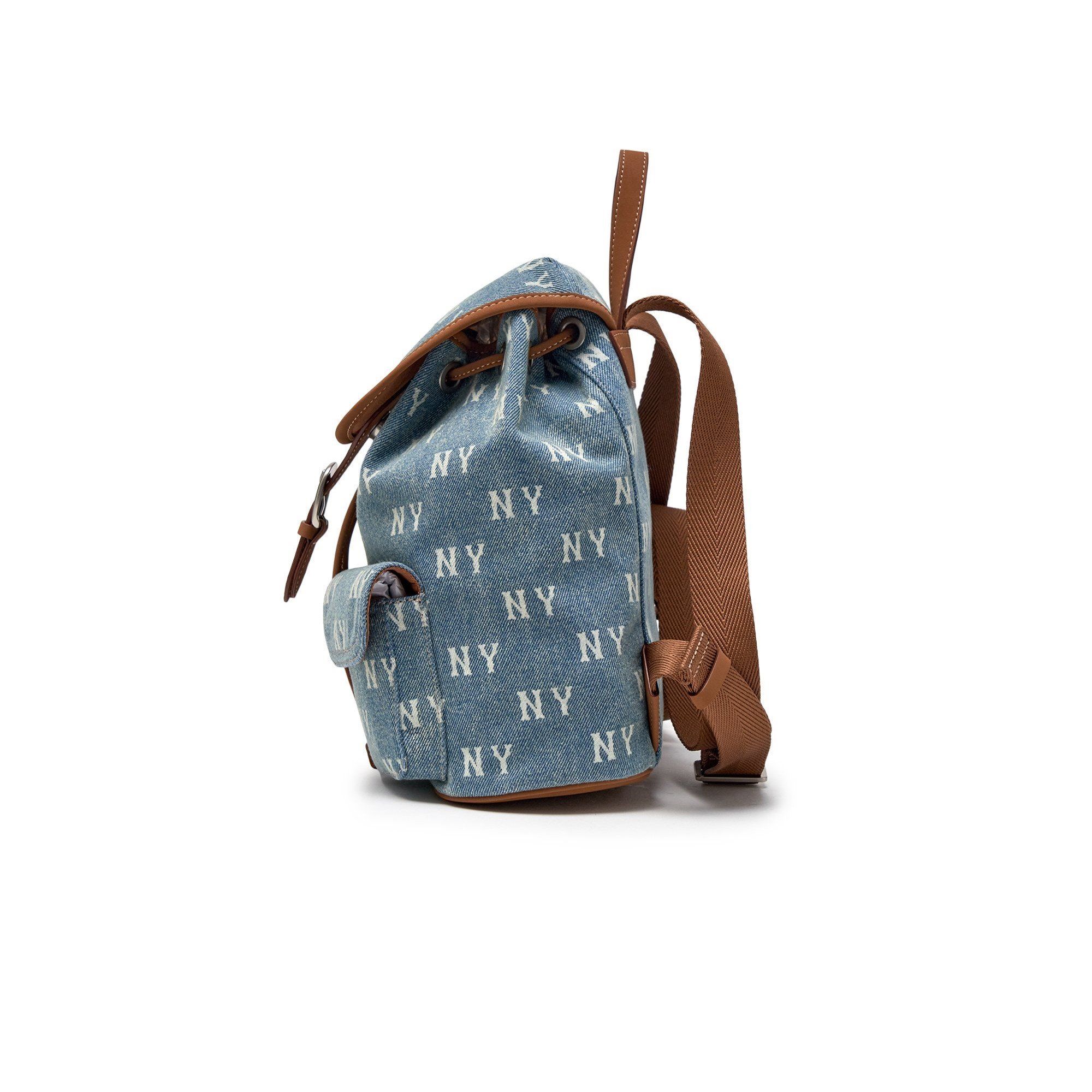  Balo MLB Classic Monogram Vintage Denim Backpack NY Yankees - 3ABKM065N-50BLL 