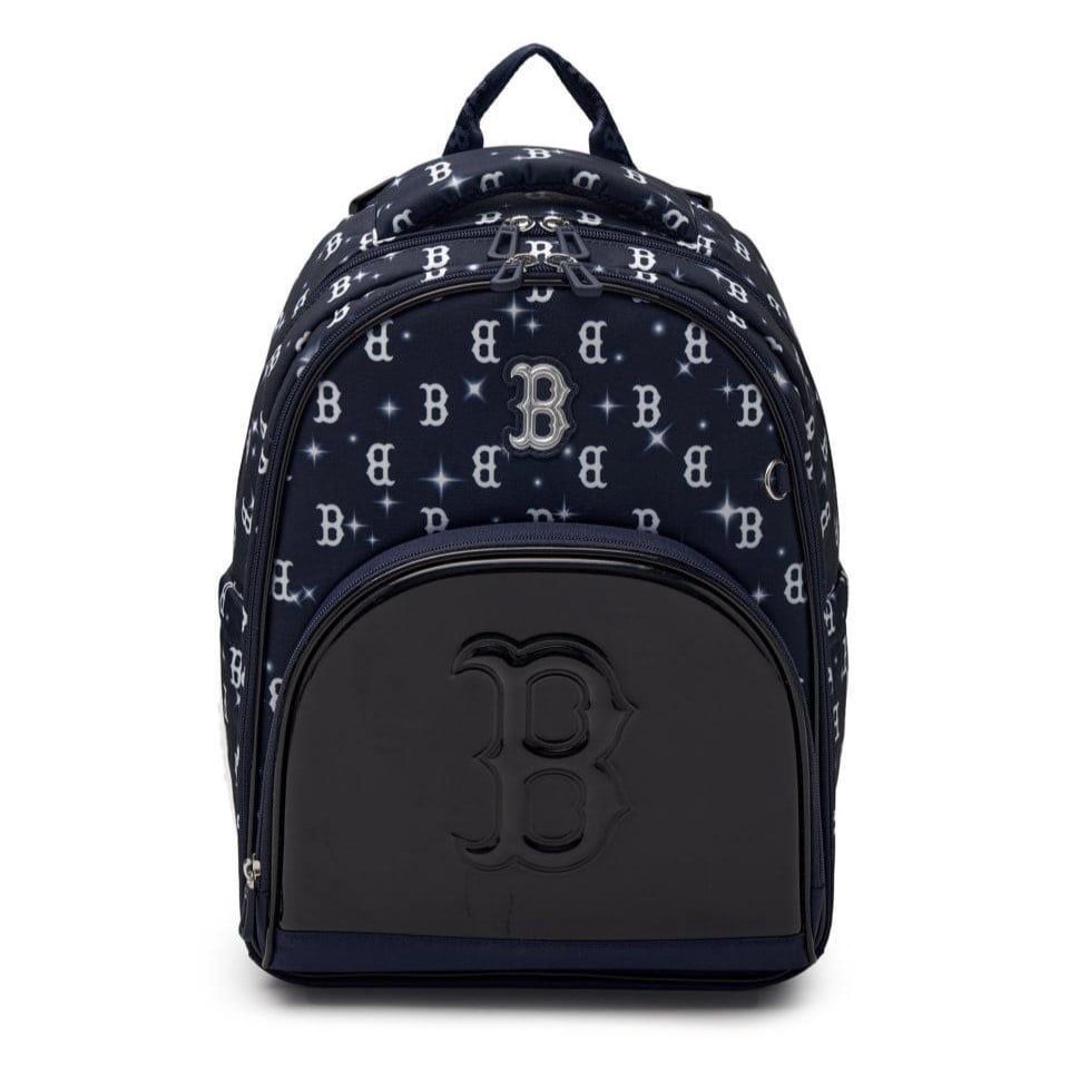  Set Balo MLB Korea - Lux Monogram Boston Red Sox Navy - 7LBKM025N-43NYL 
