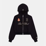  Áo Khoác [Unisex] Badblood - [w-hde24-063] Royal Classic Hooded ZipUp Black 