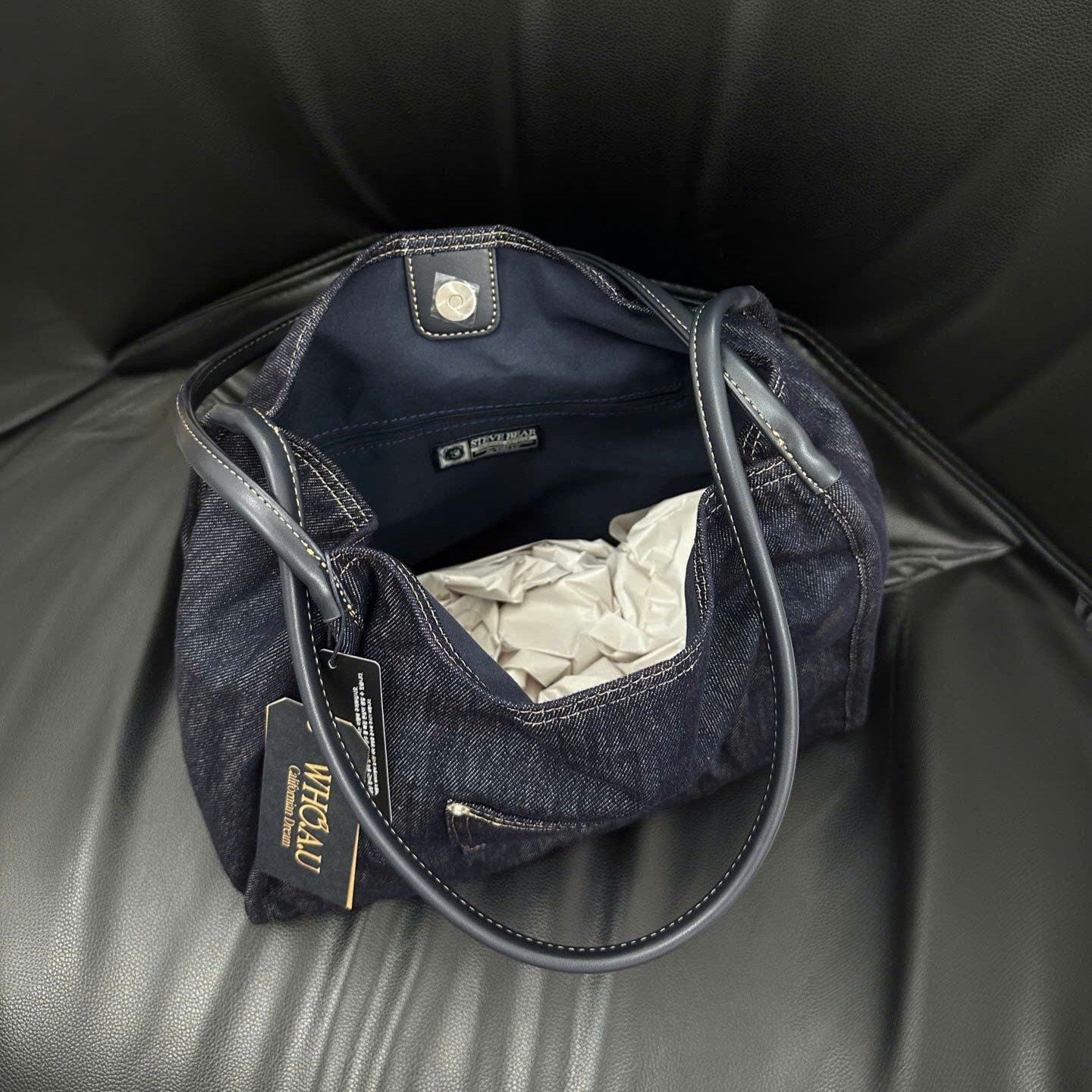  Túi Tote Whoau - Steve Denim Shoulder Bag 