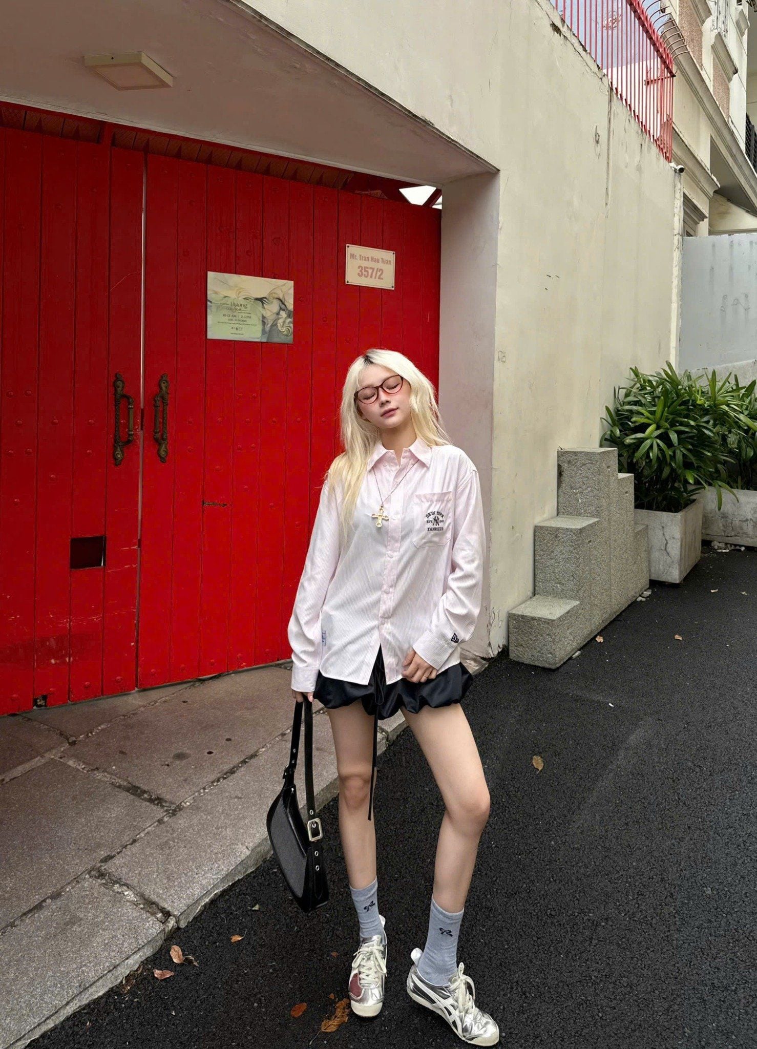  Áo Sơ Mi New Era - [Unisex] NY Yankees Striped Pink - 14529329 