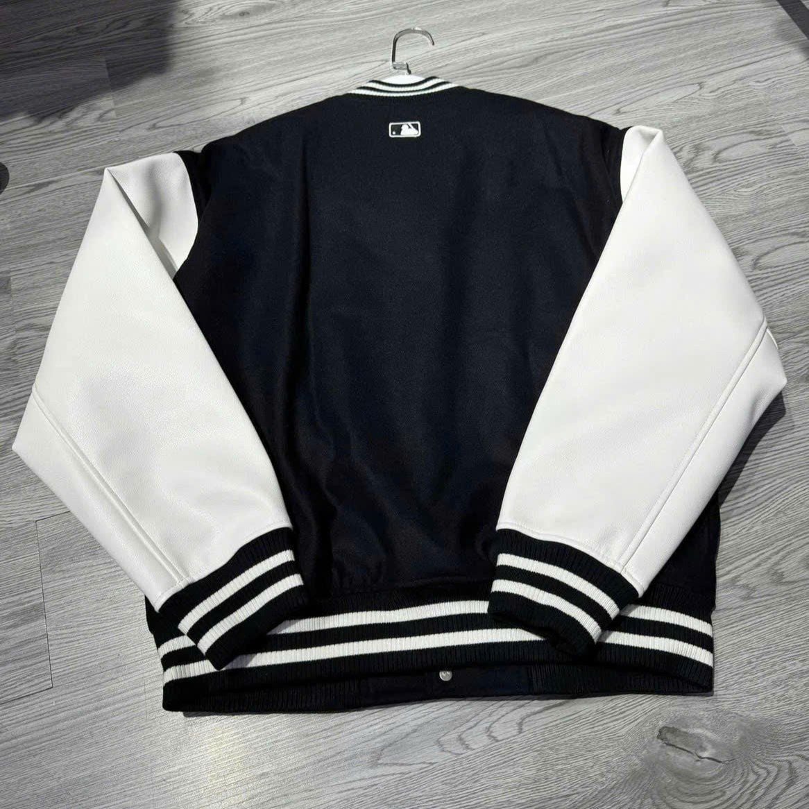  Áo Bomber MLB [Unisex] Wool Basic Varsity Jacket NY - 3AJPV0141-50BKS 