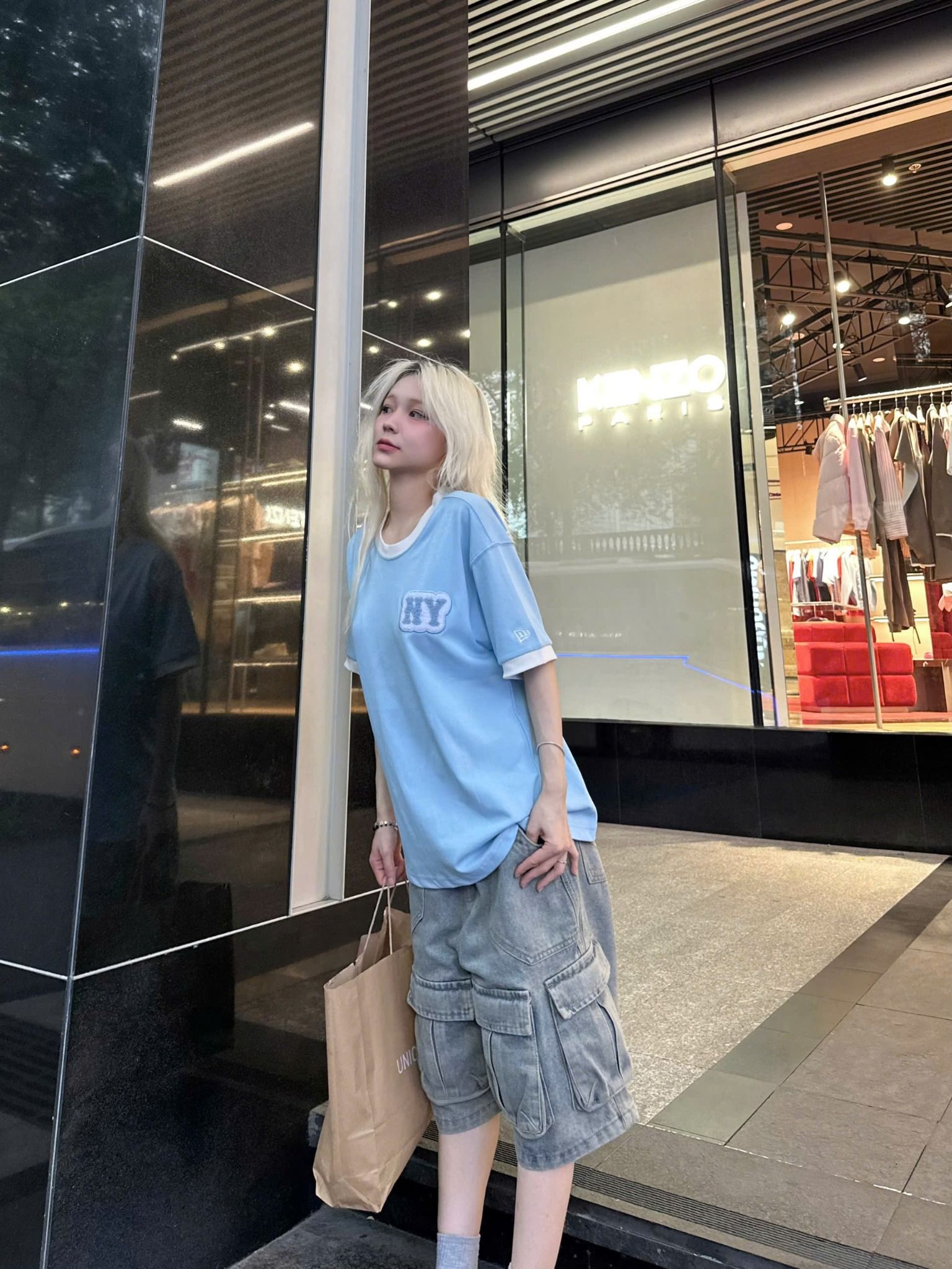  Áo Thun New Era - [Unisex] NY Yankees Japan Words Blue - 14422492 