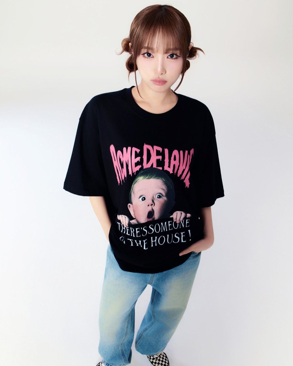  Áo thun [Unisex] ADLV - Acmédelavie Baby Face Scream Boy Halloween Black 