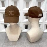  Nón ADLV - Acmedelavie Cotton Napping 3D Embo Ball Cap Brown 