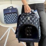  Set Balo MLB Korea - Lux Monogram Boston Red Sox Navy - 7LBKM025N-43NYL 