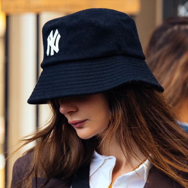  Nón Bucket MLB Wool NY Yankees - 3AHTW0126-50BKS 