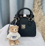  Túi Trống MLB Korea Diamond Monogram Boston Crossbody Bag - 7ACRMDA5-50BKS 