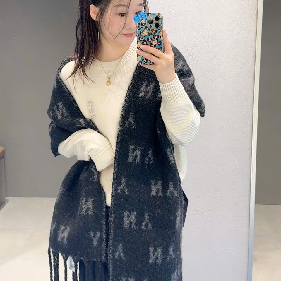  Khăn Quàng Cổ MLB Monogram Muffler NY Yankees - 3AMFM0156-50BKS 