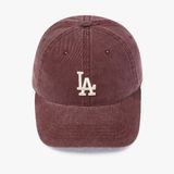  Nón MLB Basic Washed Unstructured Ball Cap LA Wine 3ACPVV14N-07WID 