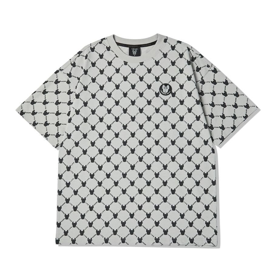  Áo thun Life Work [Unisex] - Monogram Pattern T-Shirt - LW222TS101 