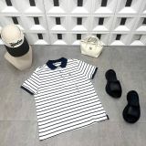  Áo Polo SPAO [Nữ] - Bear Sọc Ngang Trắng SS26 