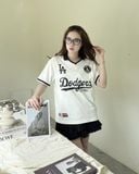  Áo Thun Polo New Era - [Unisex] LA Dodgers White/Black - 18273828 