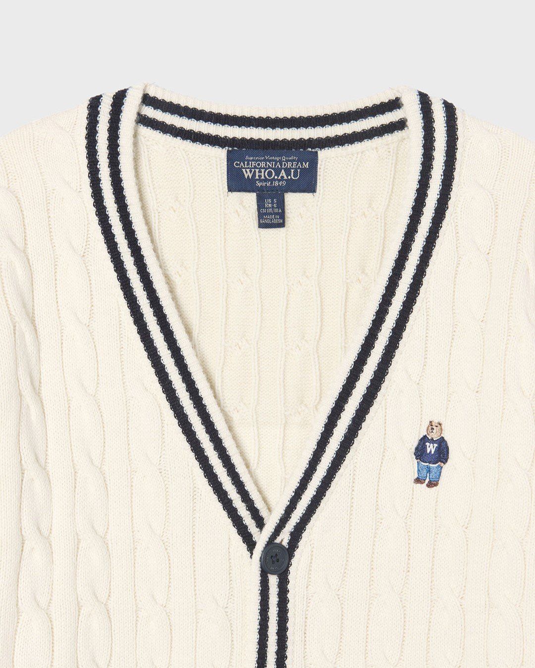  Áo Cardigan WHOAU [Nữ] - Steve Tilden Cable - WHCKF4933U 