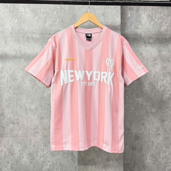 Áo Thun New Era - [Unisex] NY Yankees Jersey Pink T-Shirt - 15878976