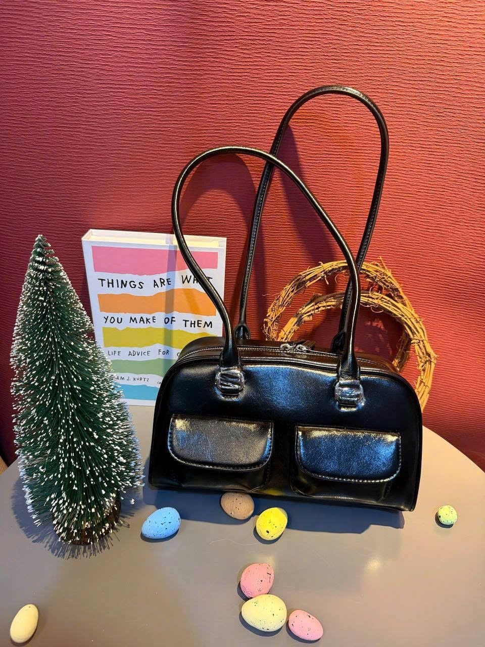  Túi Xách Stand Oil - Chubby Bag Black 