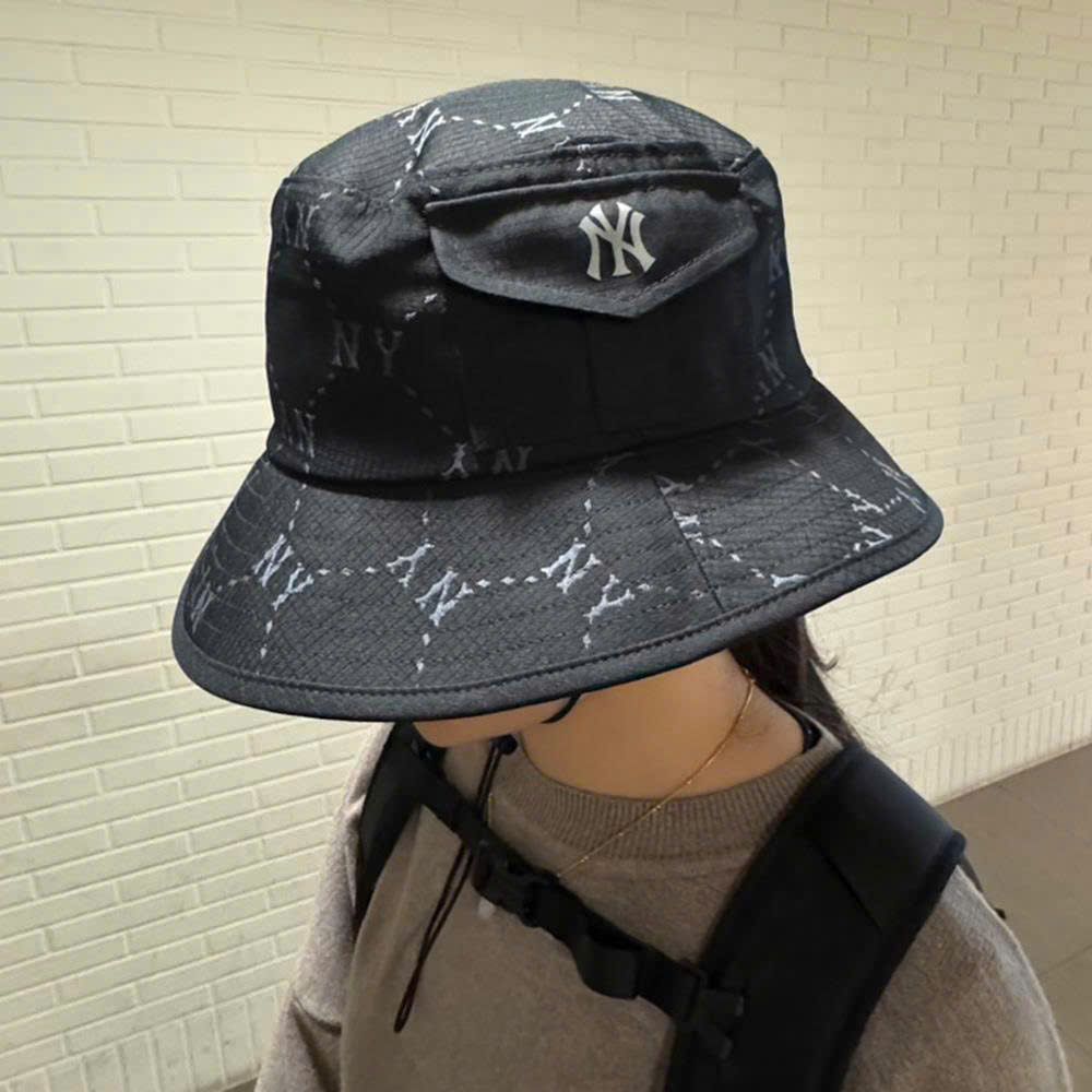  Nón Bucket MLB - [Unisex] Diamond Monogram Sporty Safari - 3AHTM015N-50BKS 