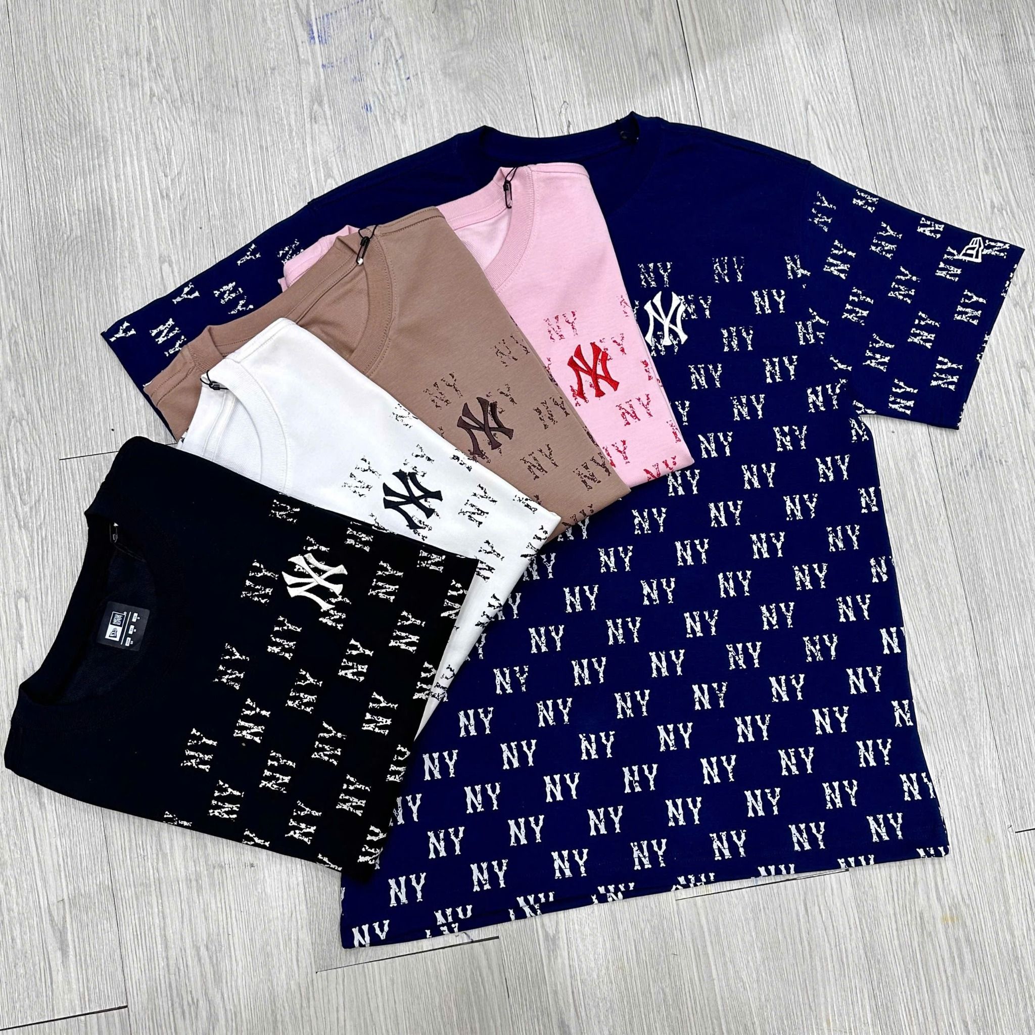  Áo Thun New Era - [Unisex] Monogram NY Yankees Pink 