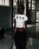  Áo Thun [Unisex] Badblood - [w-tee25-039] Mystic Logo Jersey Short Sleeve Slim Fit White 